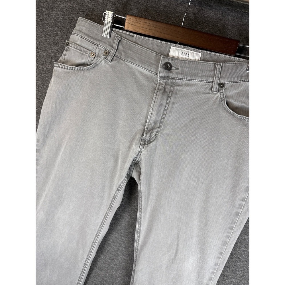 BRAX‎ Feel Good Chuck Modern Fit Jeans Gray Men's Size 36x28 Made in Ukraine EUC